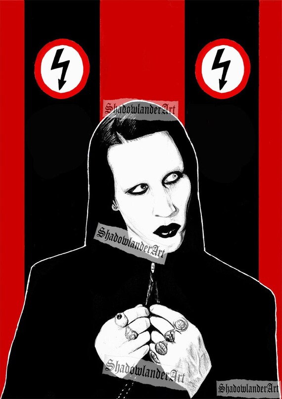 Marilyn Manson Antichrist Superstar drawing ART | Etsy Marilyn Manson Antichrist Superstar drawing ART | Etsy
