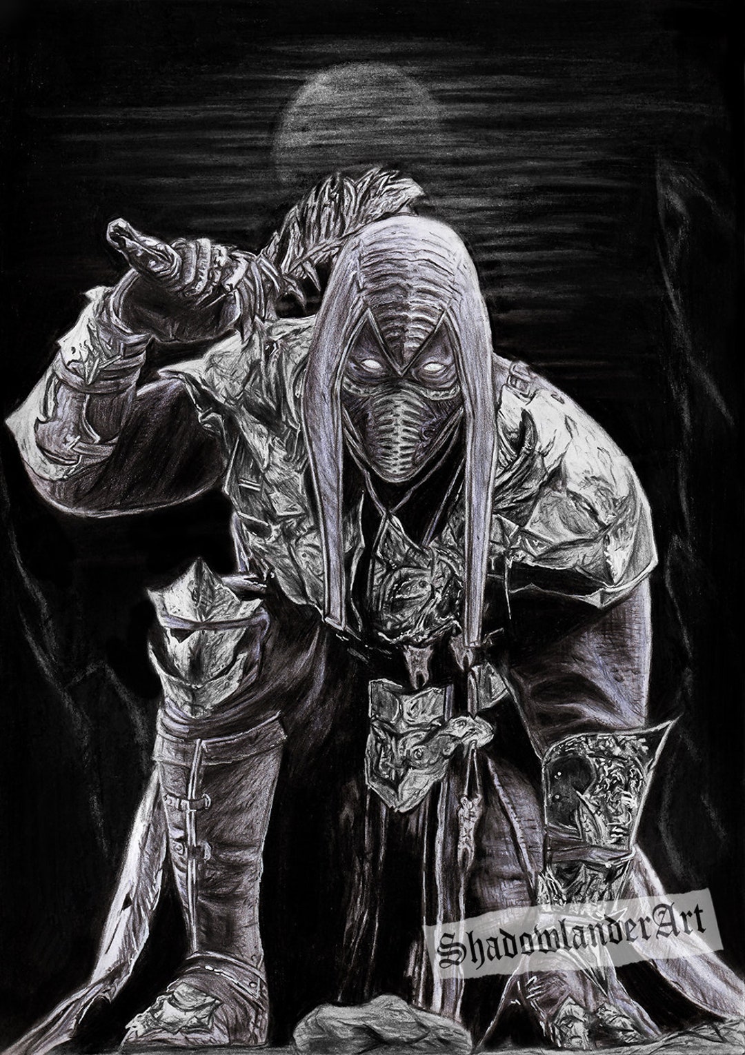 I had to draw Scorpion : r/MortalKombat