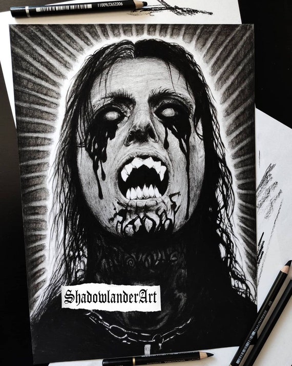 Ghostemane Anti-Icon dibujo ART PRINT - Etsy España