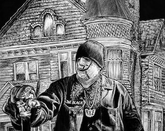 Alla Xul Elu "Joe Black" drawing ART PRINT