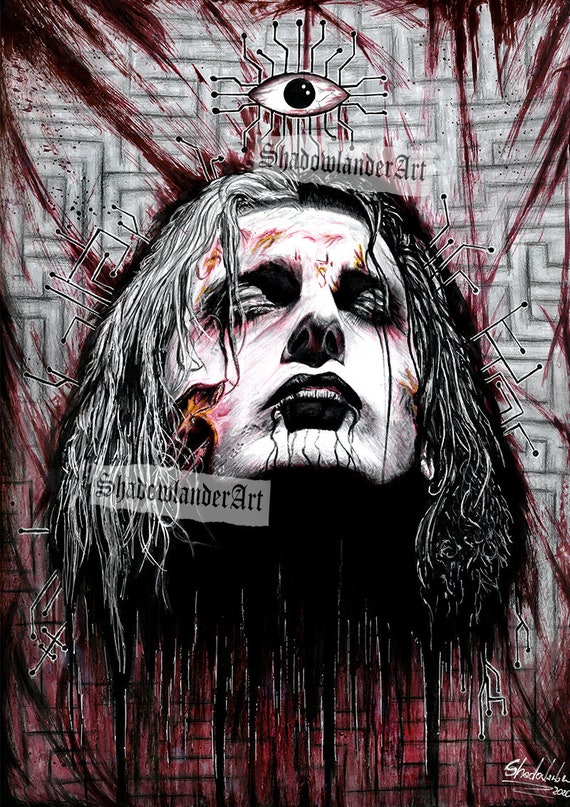 Ghostemane Muerte Artificial dibujo ART PRINT - Etsy México