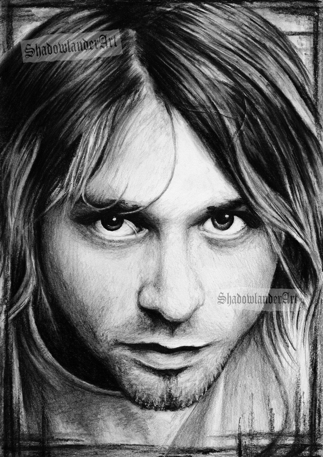 Kurt Cobain / Nirvana free Spirit Drawing ART PRINT - Etsy Hong Kong