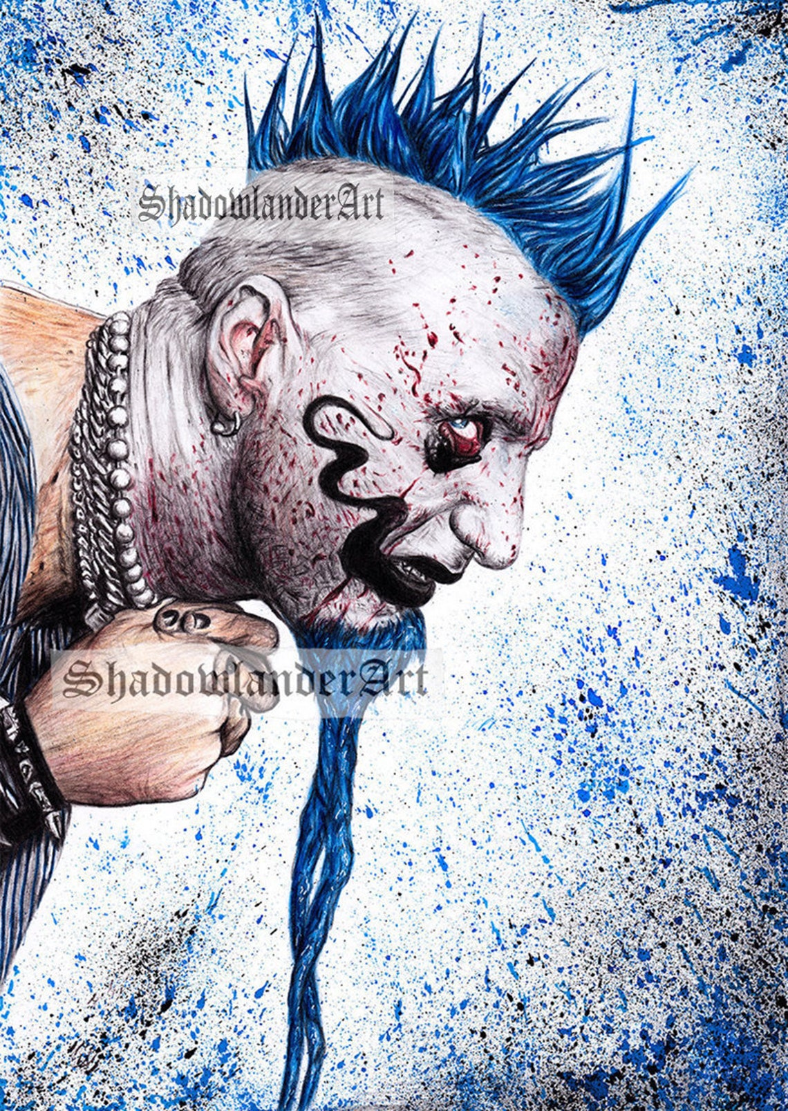 Mudvayne dig Chad Gray Drawing ART PRINT - Etsy