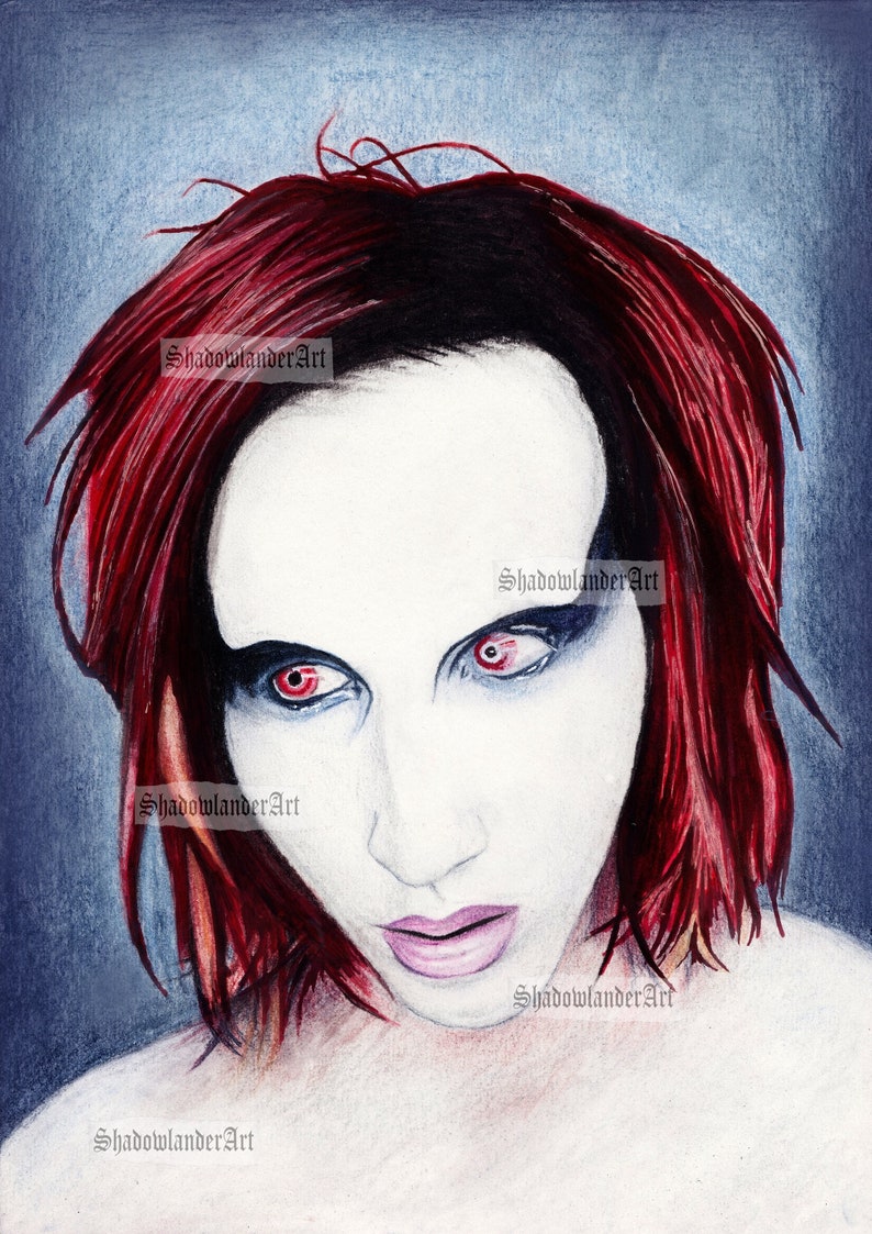 Marilyn Manson Disassociative ART PRINT & ORIGINAL mechanical animals image 1