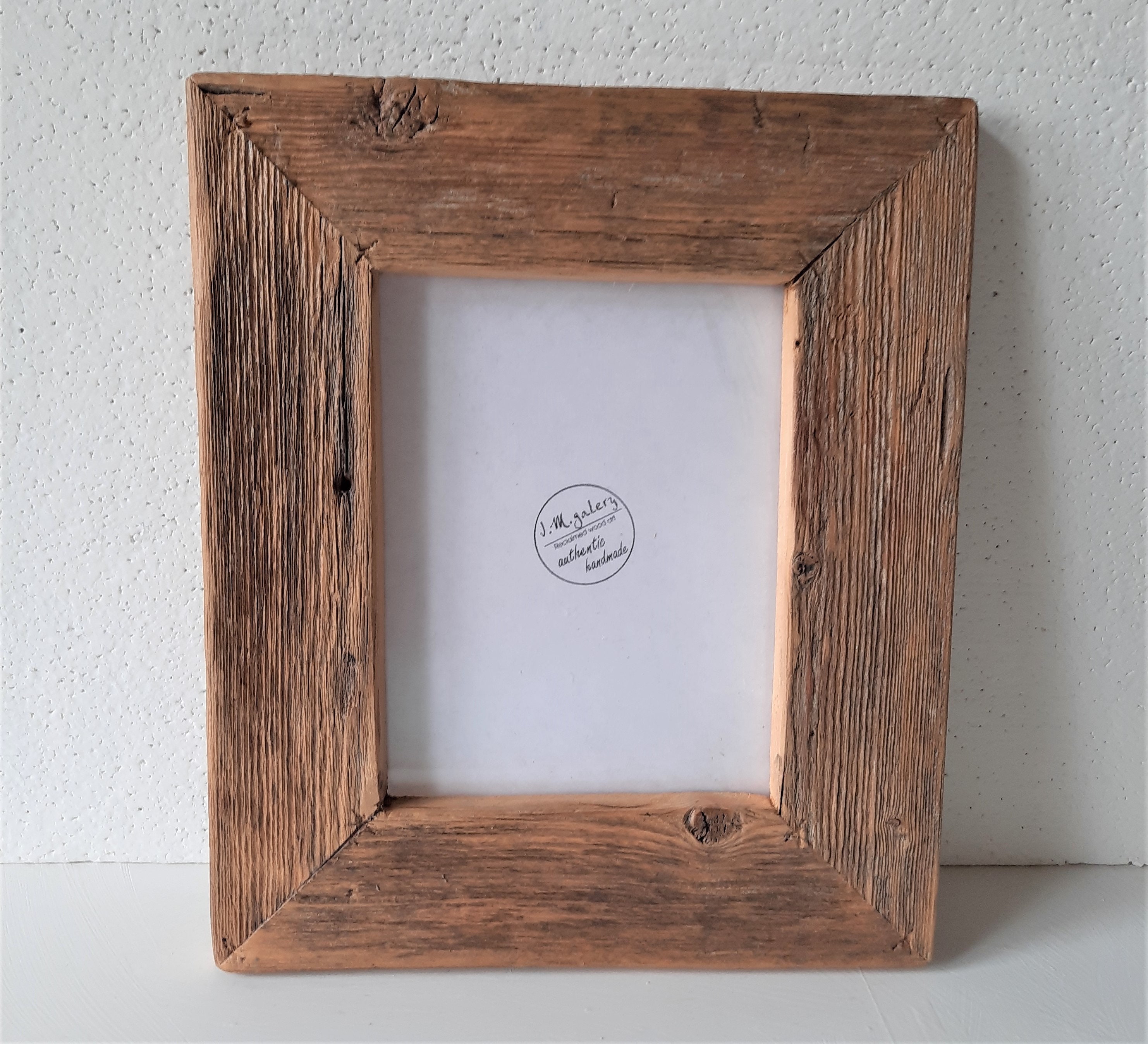 6x8in Reclaimed Wood Frame RT02 Natural Weathered wood | Etsy