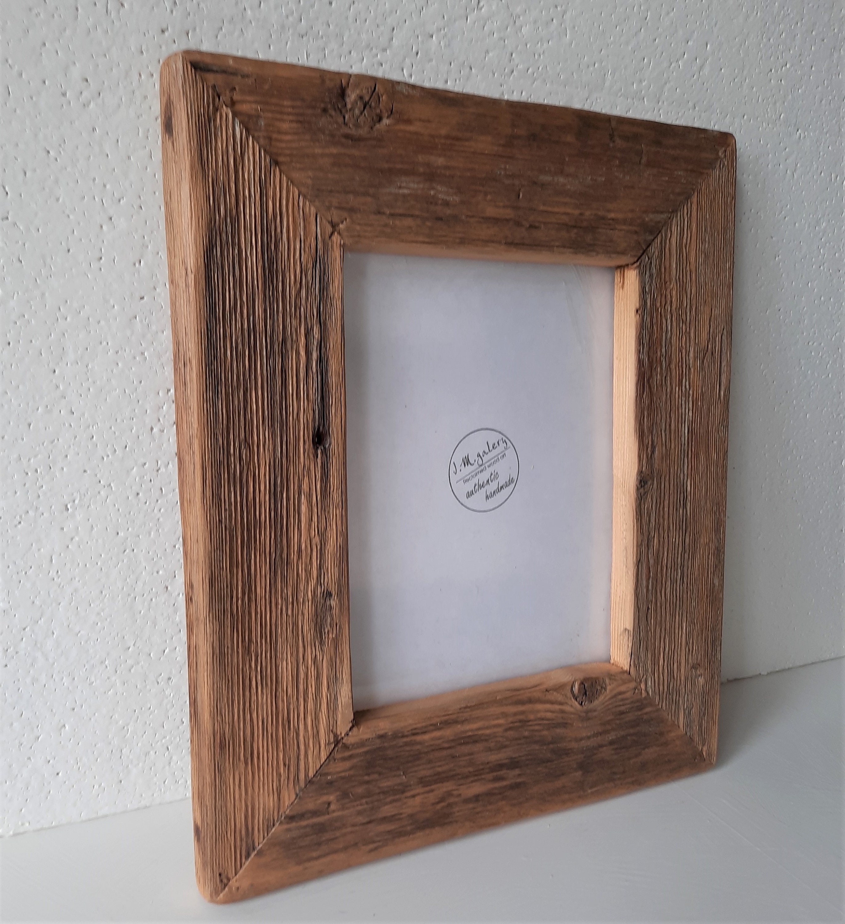6x8in Reclaimed Wood Frame RT02 Natural Weathered wood | Etsy