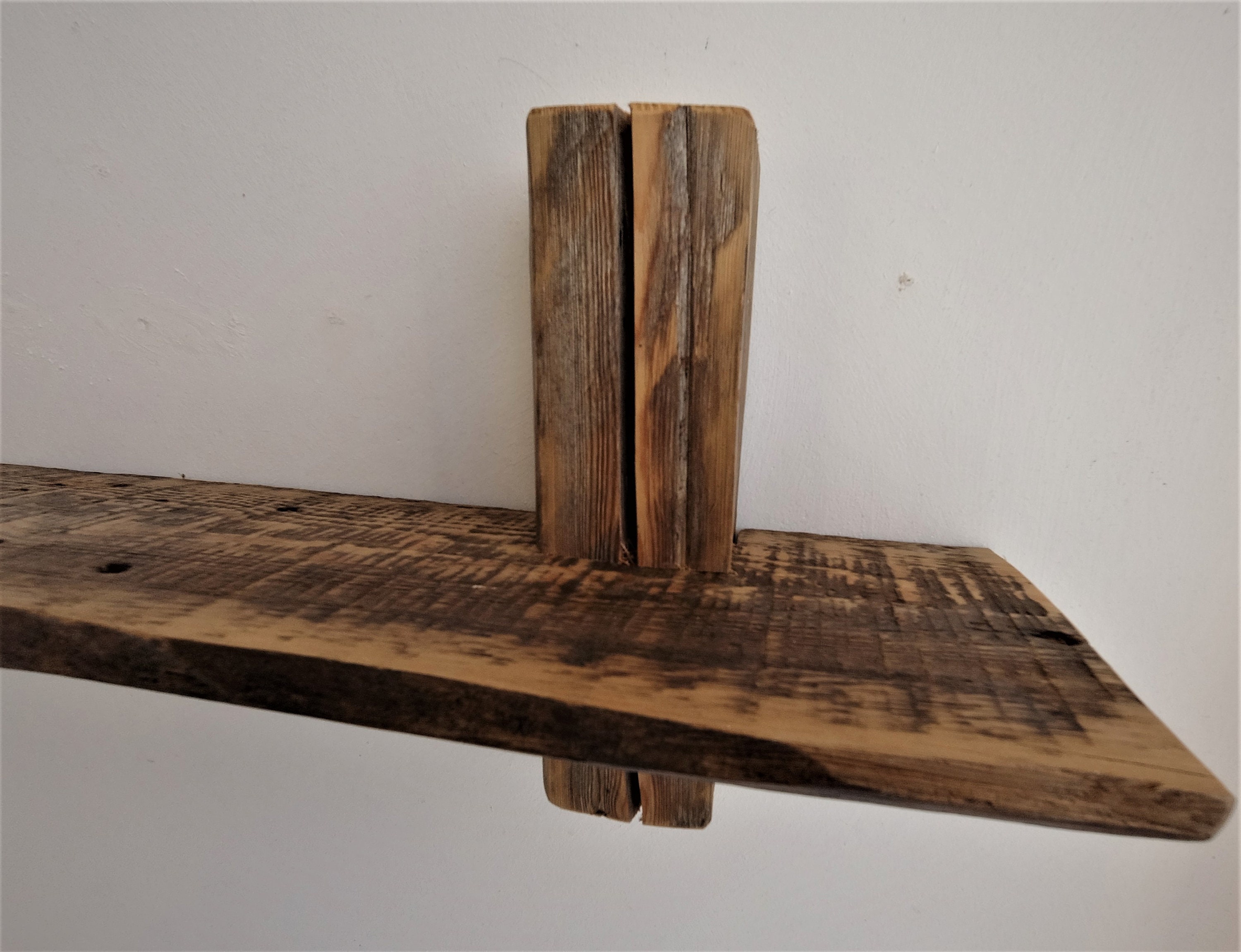 Large FLOATING Shelf Original Raw Barn wood Shelf Rustic Etsy