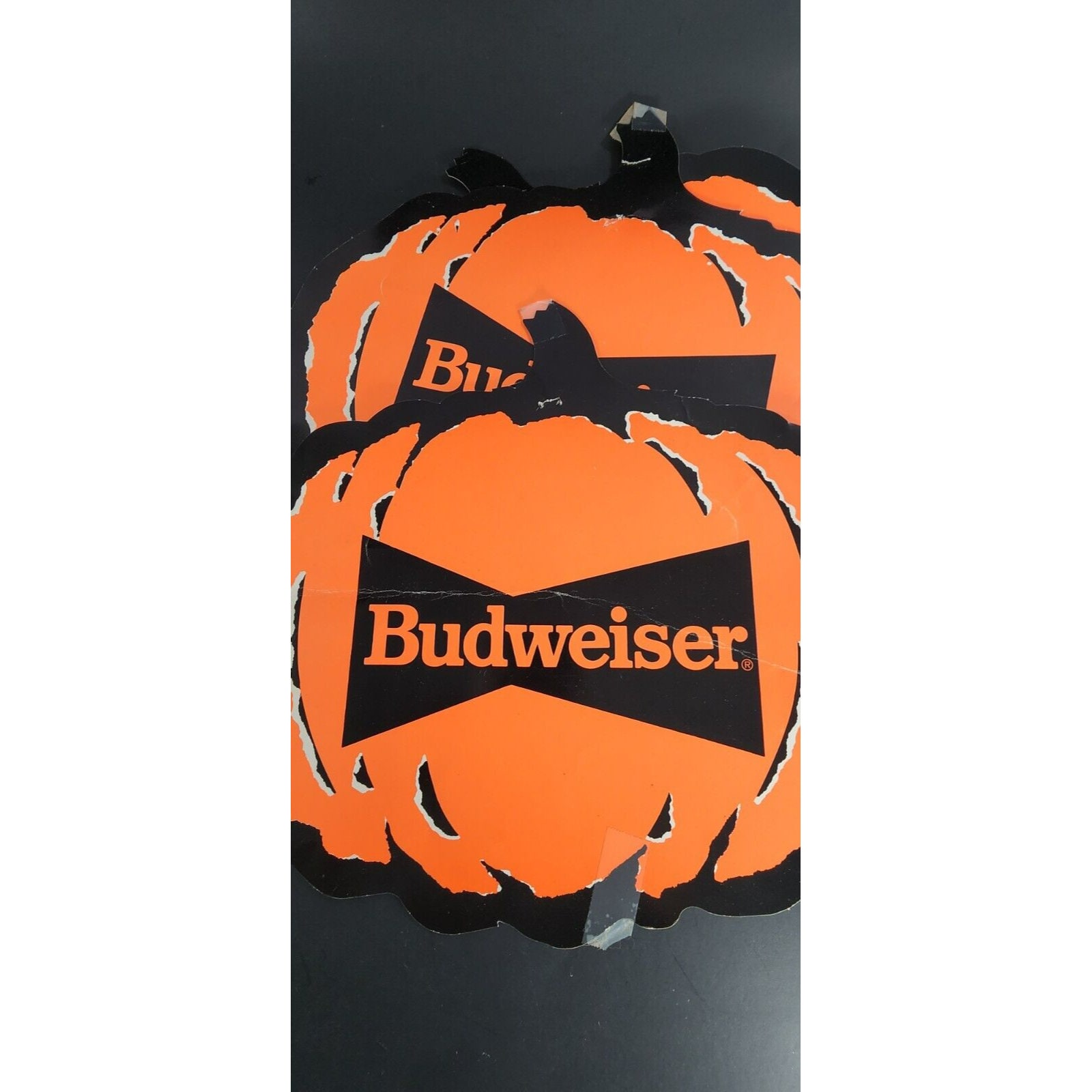 10-vintage-1991-budweiser-beer-die-cut-halloween-pumpkin-decorations