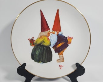 1979 Rien Poortvliet Gnomes Collector Plate GNOME BLISS Vintage Porcelain