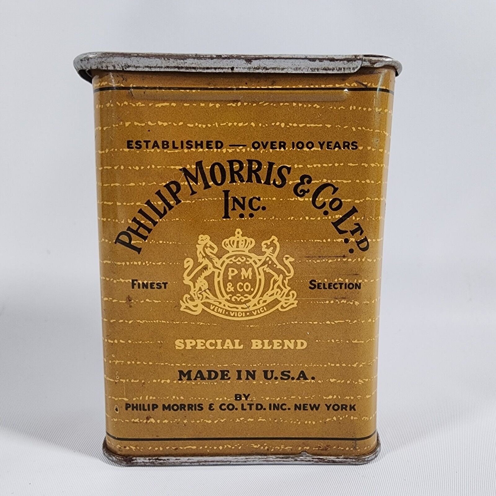 Vintage Philip Morris & Co Cigarette Tin Slide Top Etsy