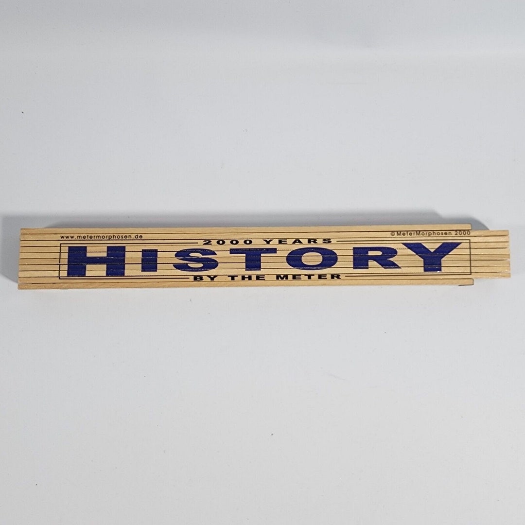 Wood Folding Ruler 2000 Years of History by the Meter / Metermorphosen ...
