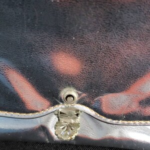 Vintage Silver Lamé Clutch Purse with Marcasite Clasp / Accordian / Evening Bag / 1950s image 5