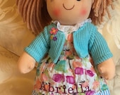 Rag Doll Penny Personalised Set Two Dresses Any Name Christening New Baby Flower Girl Gift Ragdoll