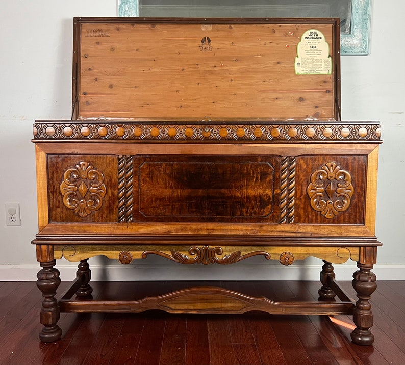 Vintage Tall Lane Cedar Chest With Lock Removed for Safety Etsy
