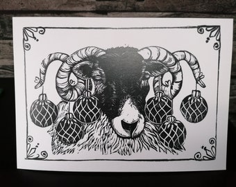 Happy Christmas to Ewe - Greetings Card