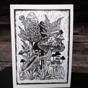 Forest Fungi - Greetings Card