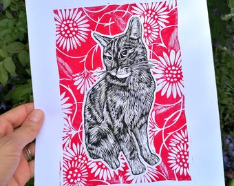 Athur - Original Lino Print