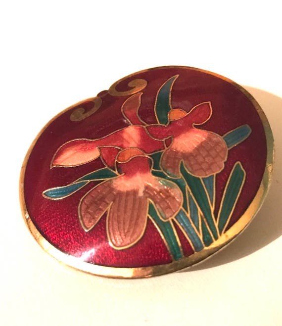 Floral Metal Vintage Belt Buckle - image 2