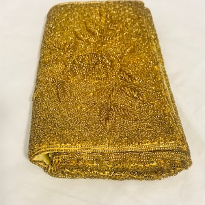 Gold Beaded Clutch image 8