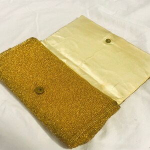 Gold Beaded Clutch image 10