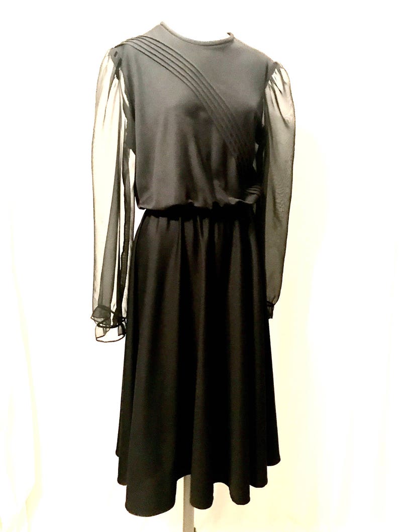 black dress medium length