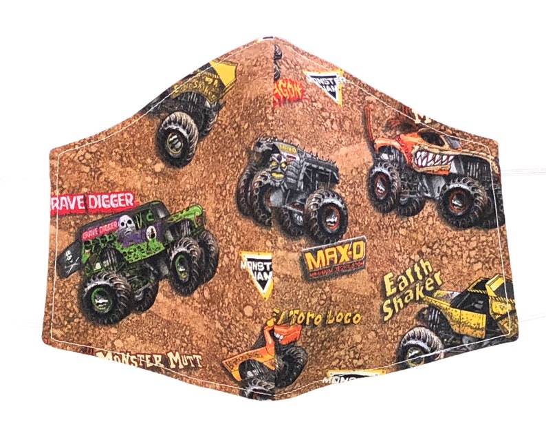 Monster Jam Face Mask Monster Truck Face Mask Mask for Men Etsy