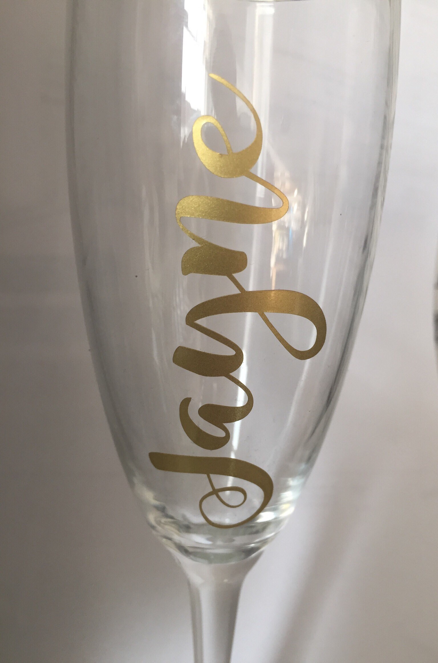 Personalised Custom Vinyl Sticker Decal for Wine Glass Wine Etsy UK
