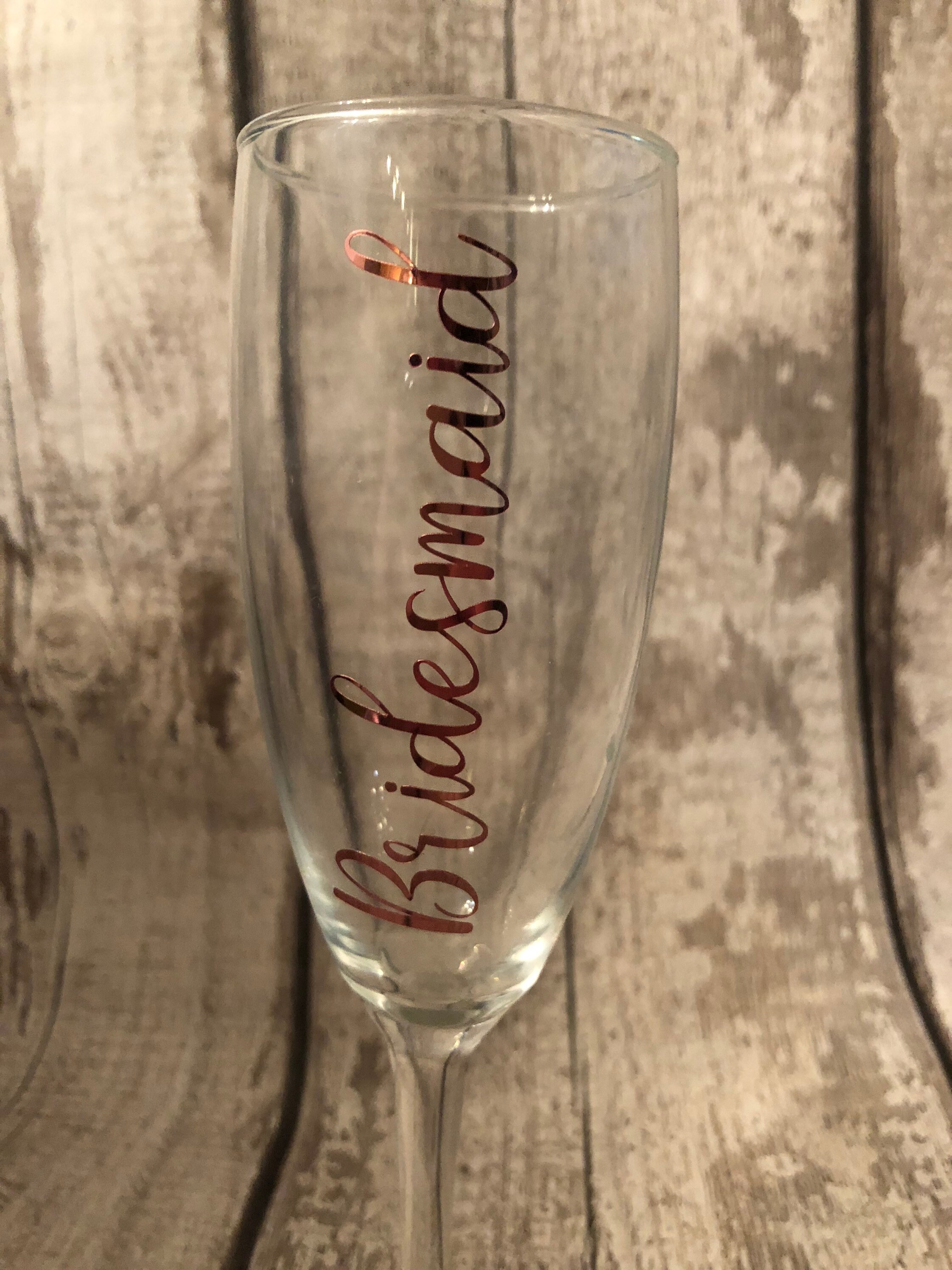 Personalised Custom Vinyl Decal for Wine Glass Gift Box Name Etsy UK