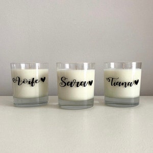 Personalised Wine/Gin Glass Vinyl Stickers/Decals/Wedding Gift Box/Candle - DIY gifts/Birthday