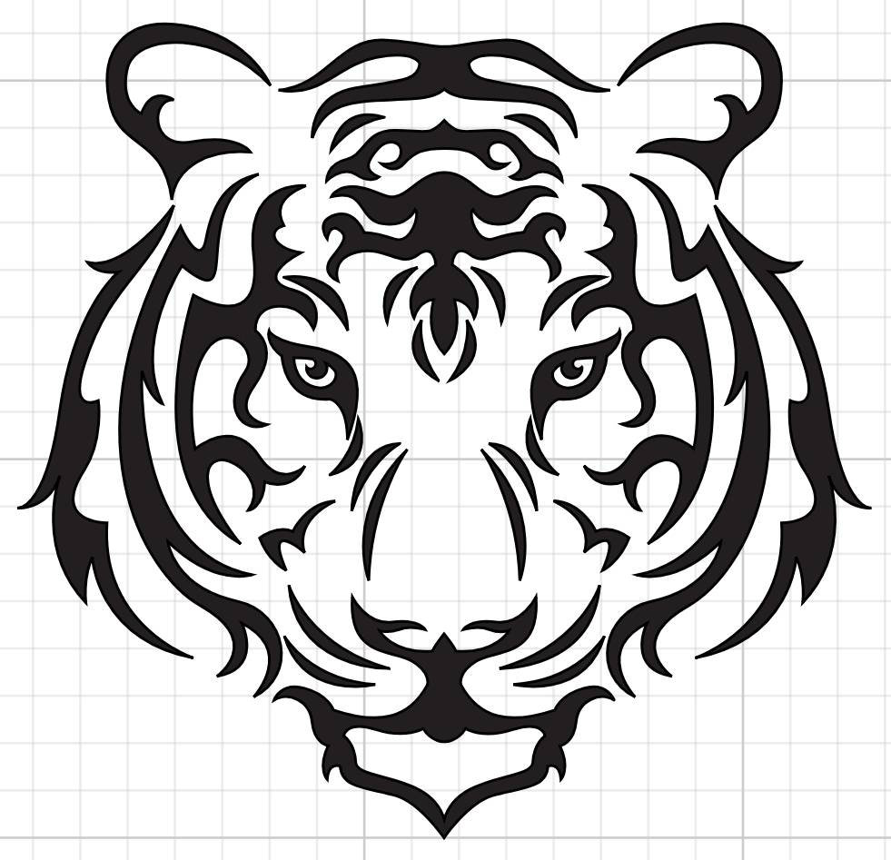 Tiger Vinyl Decal Etsy