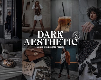 20 ajustes preestablecidos de Lightroom con estética oscura, filtro de Instagram con melancolía (móvil y escritorio)