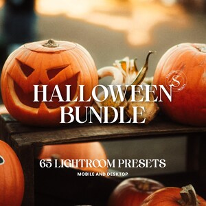 Bundel met Halloween Lightroom-presets, spookachtige fotofilters (mobiel en desktop)