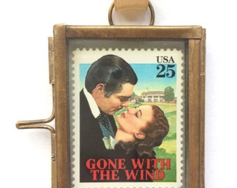 Gone With The Wind Ornament - Vivien Leigh - Scarlett O'hara - Movie Memorabilia - Cracker Gifts  - Mini Frames - Unusual Keepsake For Her