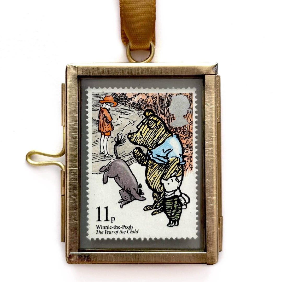 Winnie the Pooh Collectable Vintage Postage Stamp Keepsake Gift