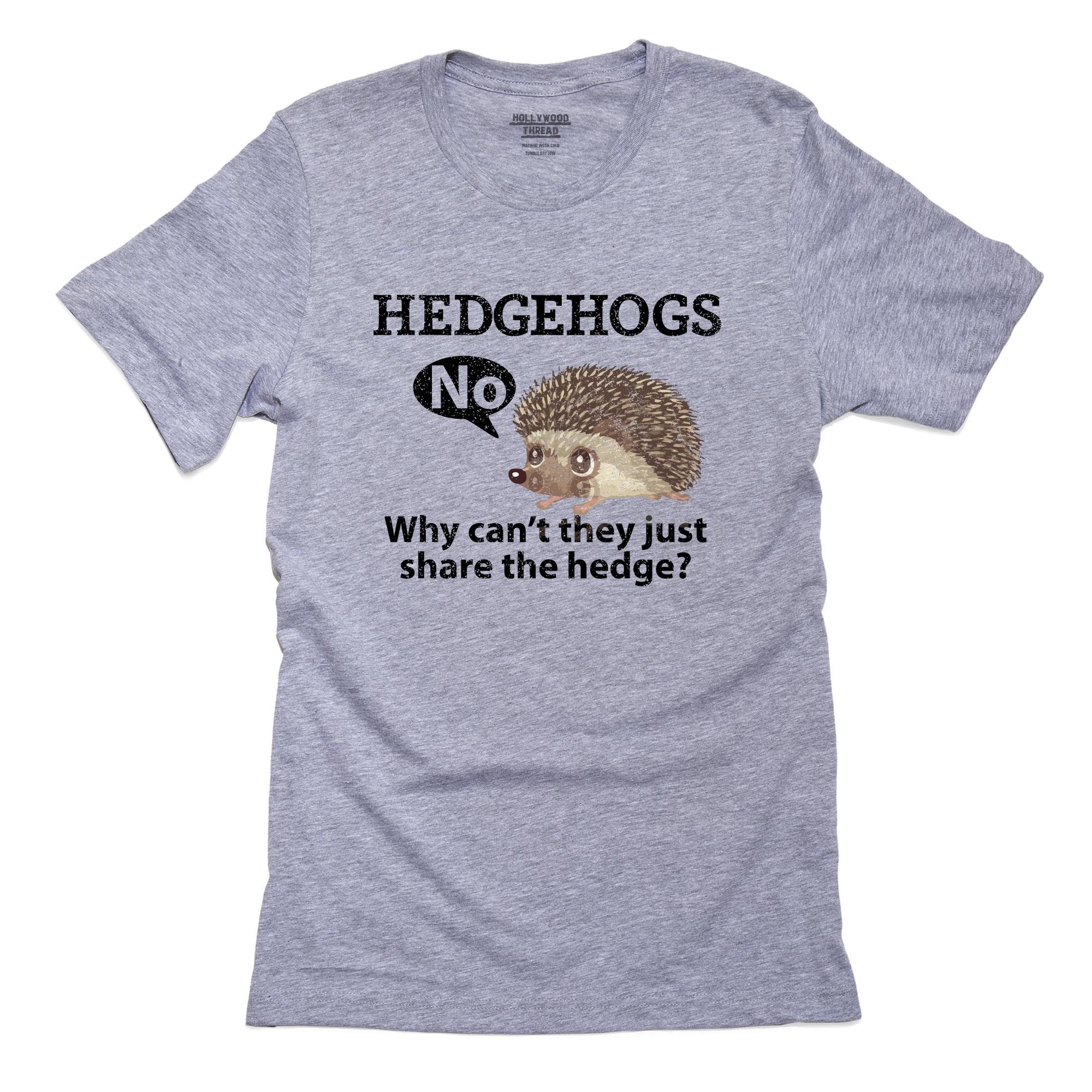 Hedgehogs Why Can't They Share the Hedge Funny Shirt | Etsy