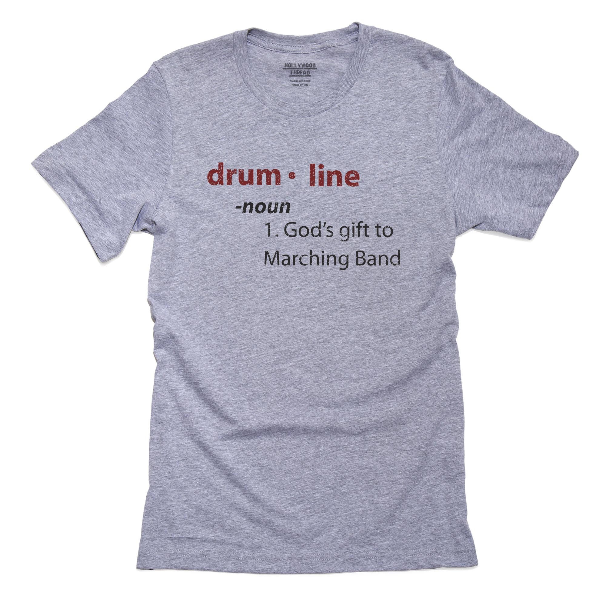 Drum Line God's Gift to Marching Band Dictionary Shirt Etsy