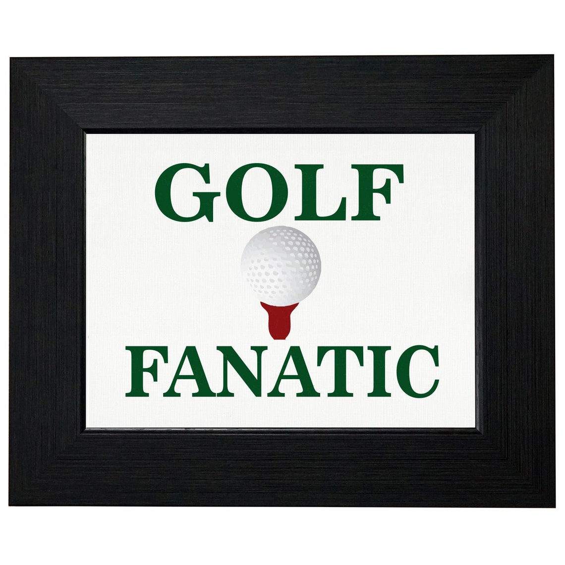 Golf Fanatic Grass Green Large Print With Golf Ball Shirt Etsy