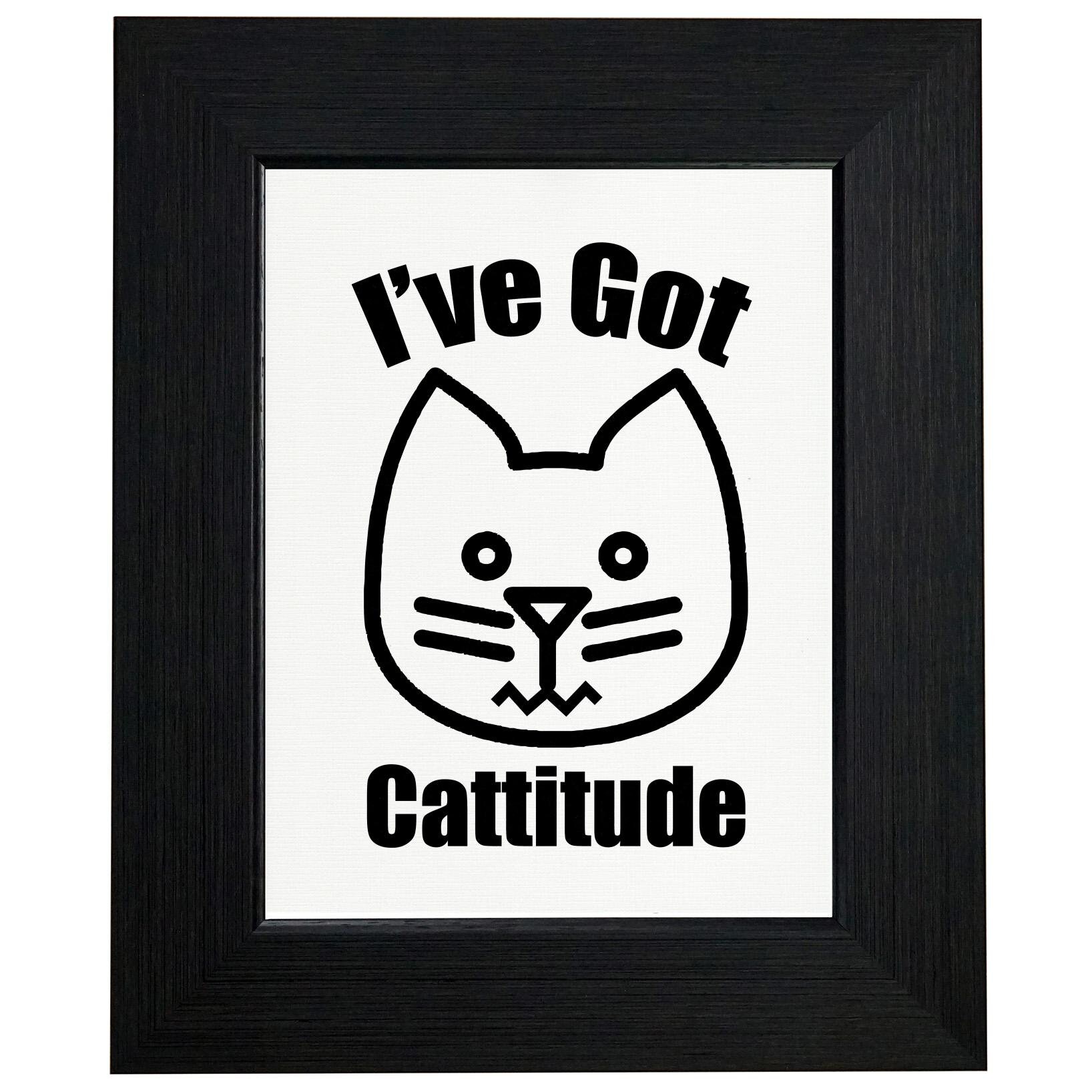 I've Got Cattitude Cute Cat Attitude Sassy Love Shirt | Etsy