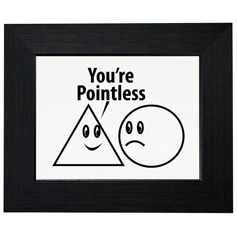 Your Pointless Triangle Circle Geometry Humor TShirt Etsy