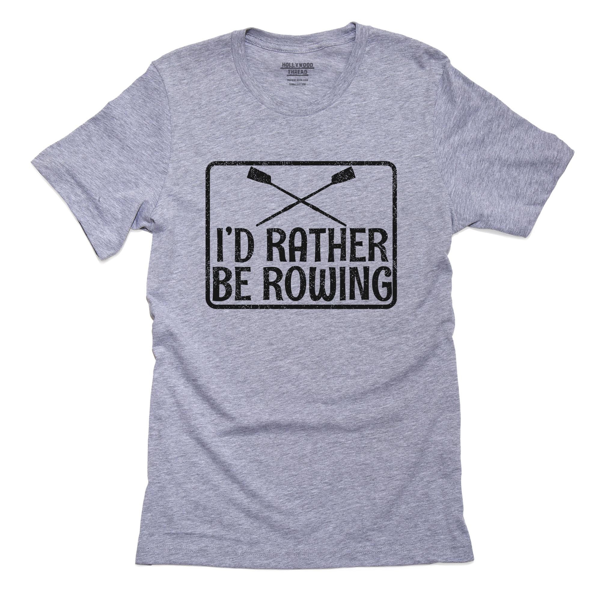 I'd Rather Be Rowing Crew Sign With Oars Shirt Pillow Etsy