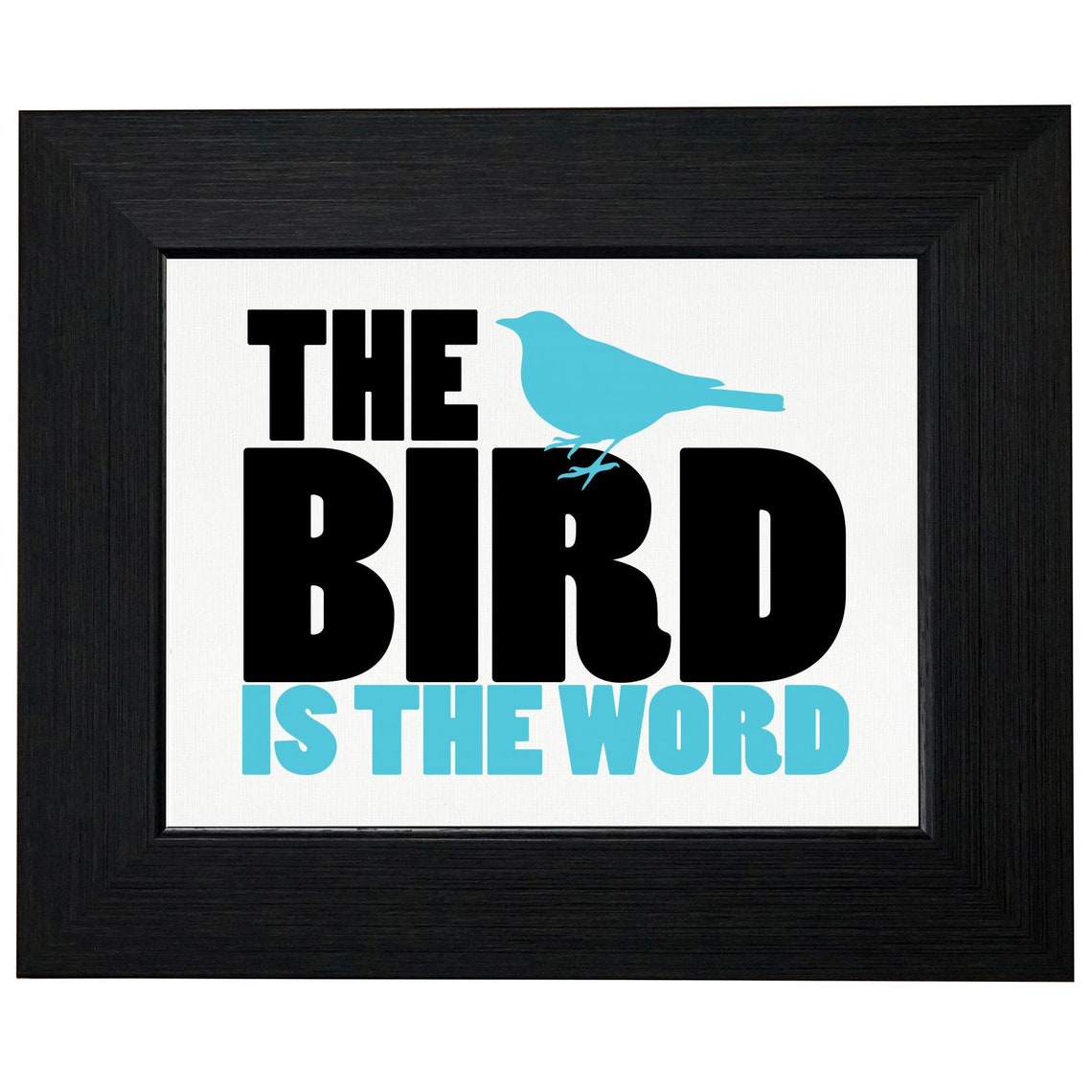 The Bird is the Word Trendy Blue Bird Shirt Pillow Frame Etsy