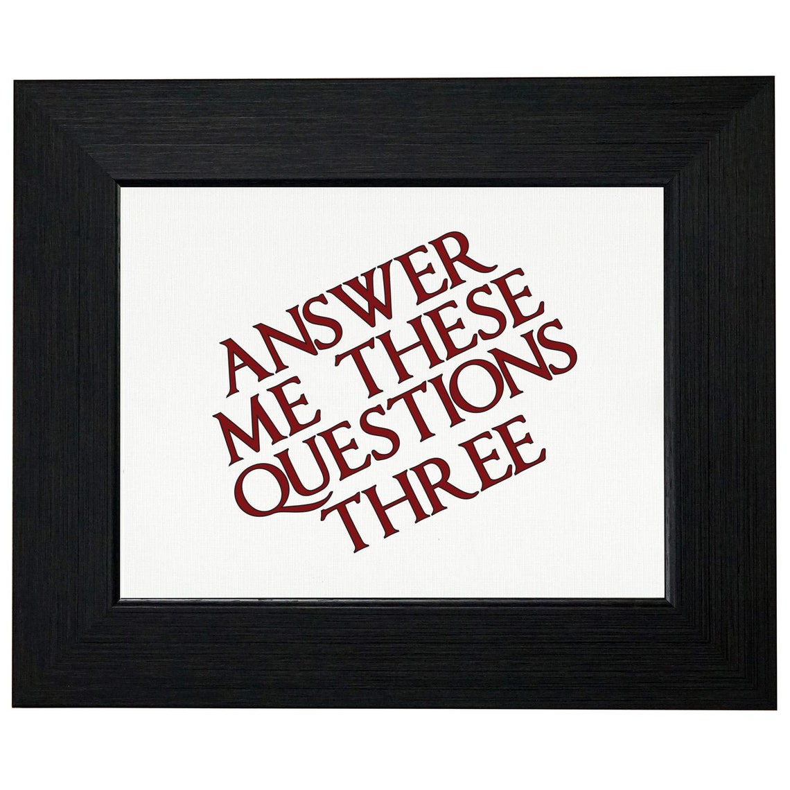 Answer Me These Questions Three Hilarious T-Shirt Pillow | Etsy