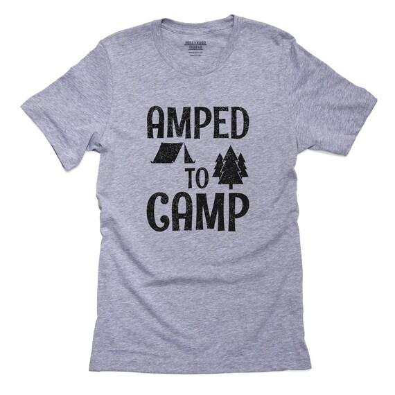 Amped to Camp Excited to Go Hiking & Camping Shirt Pillow | Etsy