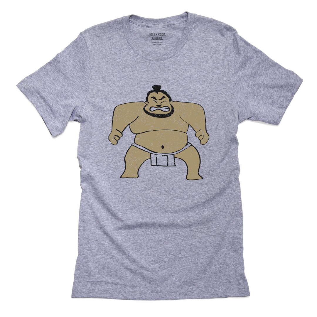 Cartoon Japanese Sumo Wrestler Awesome Graphic Shirt Pillow - Etsy