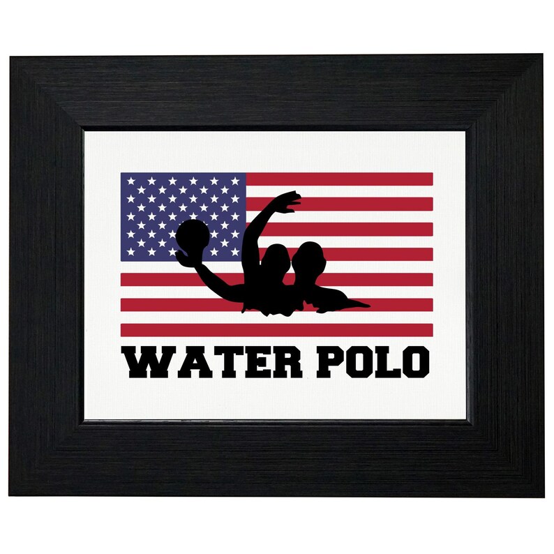 USA Water Polo Shirt USA Sports Water Polo With Flag Summer Etsy