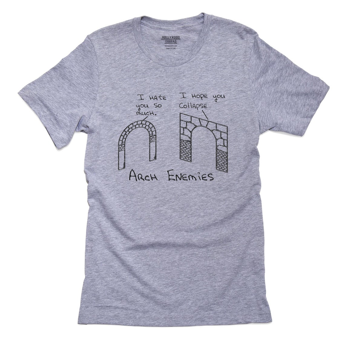 Arch Enemies Pun Arches Talking Don't Like Each Other Etsy