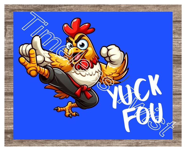Digital Download Sublimation Straight 20oz Tumbler, Yuck Fou Kickin ...
