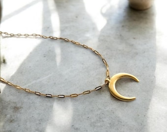 Vergoldete Mondkette