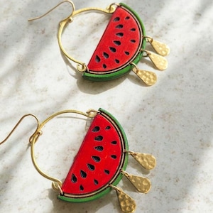Lot De 6 Boucles D'oreilles Fruits En Acier Inoxydable - Neuves Sans Emballage