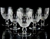 Waterford Colleen Water Goblet Glasses Set of 6 Vintage Crystal Stemware Ireland